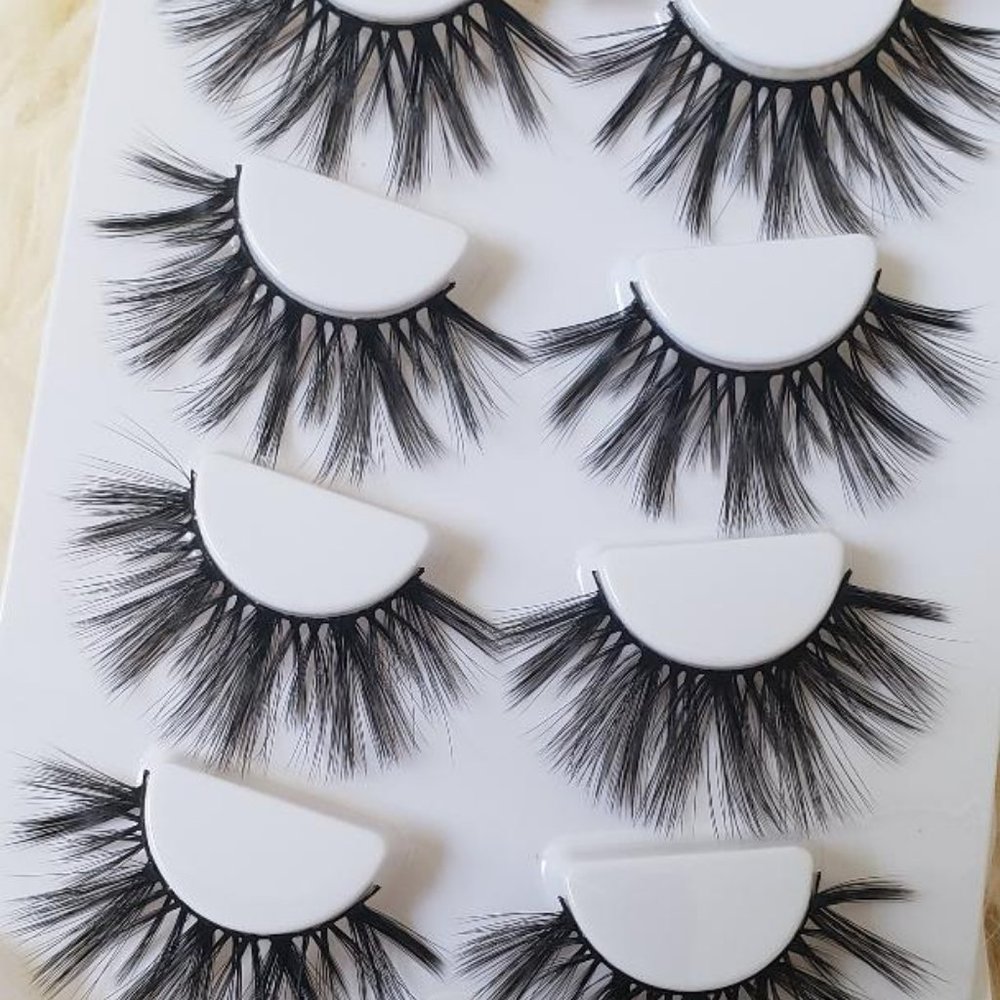 Mink Eyelashes False Eyelashes Glam 4 PAIRS